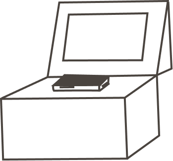 自動貸出機のイラスト
